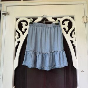 Denim mini skirt